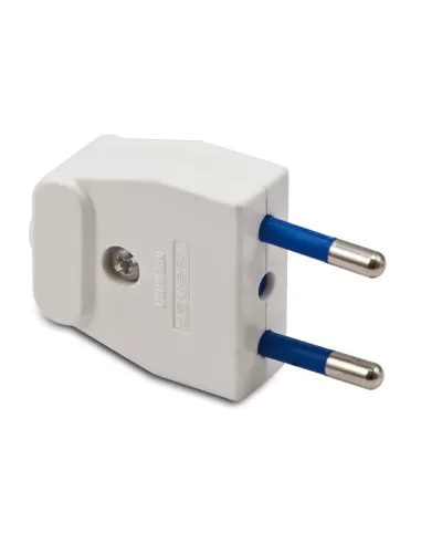 Master 05111 2-poliger 10a weißer Stecker